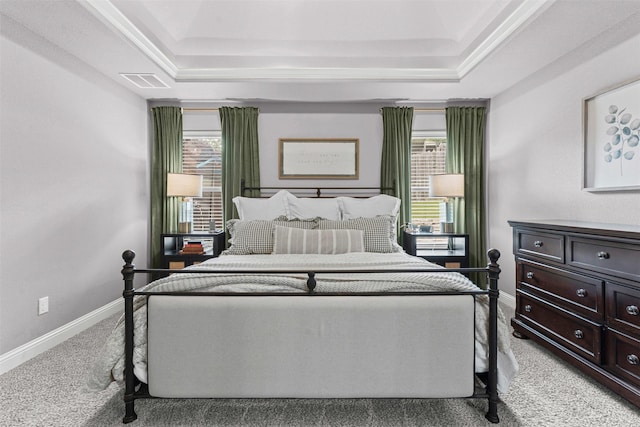 6202 Carrizo Dr, De Cordova, TX 76049 - bedroom with light colored carpet and a raised ceiling