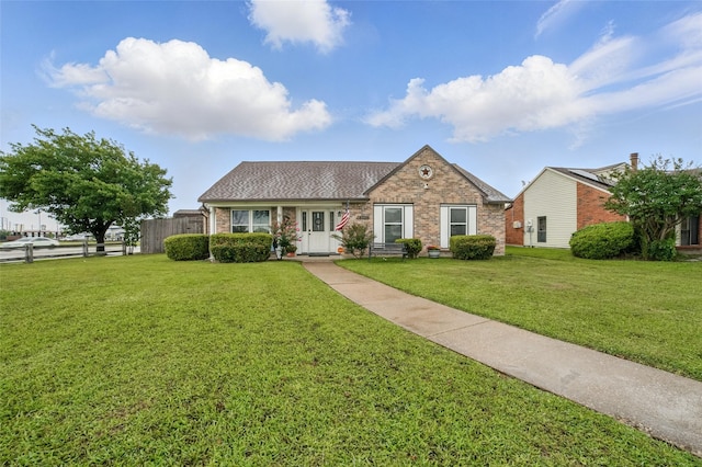 4328 Coryell Way, Mesquite, TX 75150 - view of front of property with brick siding and a shingled roof