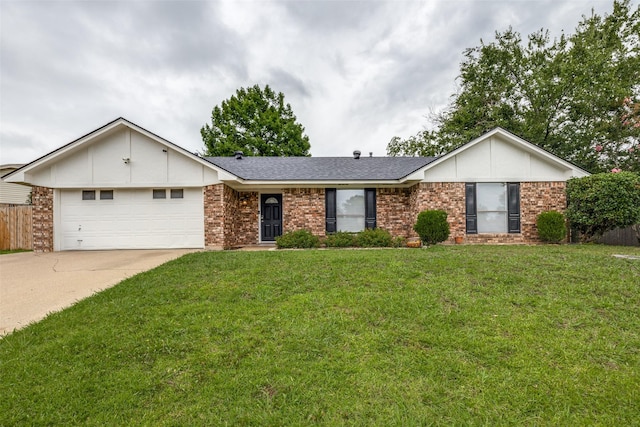 5125 Yucca Ct, Arlington, TX 76017 - single story home with a garage, concrete driveway, brick siding, and roof with shingles