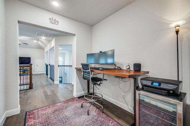 3418 River Trl, Frisco, TX 75034 - office area featuring wood finished floors
