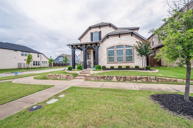 3418 River Trl, Frisco, TX 75034 - view of front of home featuring stone siding
