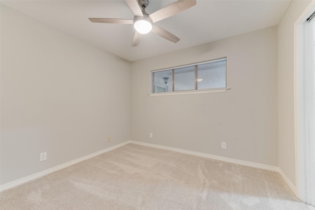 523 Frank Keasler, Duncanville, TX 75116 - unfurnished room with light colored carpet and a ceiling fan