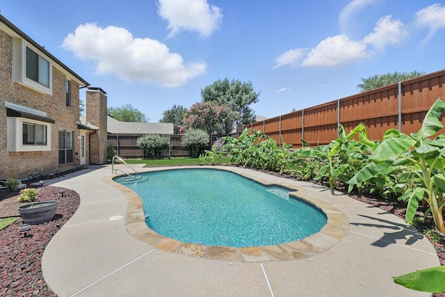 1800 Chatham Dr, Flower Mound, TX 75028 - view of pool with a fenced backyard and a patio area