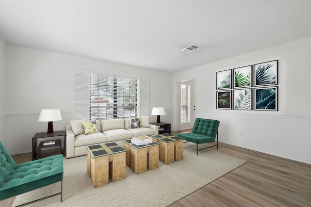 1800 Chatham Dr, Flower Mound, TX 75028 - living room with wood finished floors and baseboards