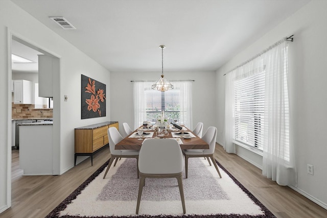 1800 Chatham Dr, Flower Mound, TX 75028 - dining room with a chandelier and light wood-style floors