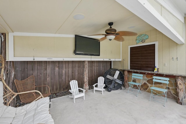 600 Reese Ln, Azle, TX 76020 - view of patio featuring a ceiling fan
