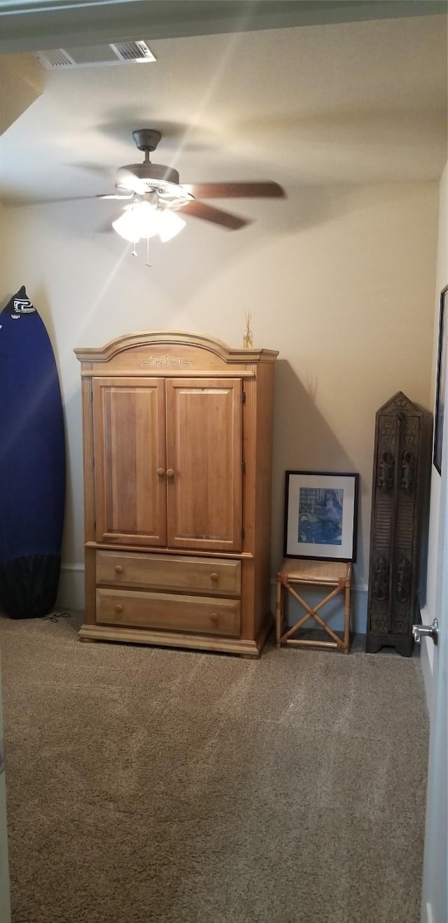 3428 Red Bird Ln, Grapevine, TX 76051 - carpeted bedroom with a ceiling fan