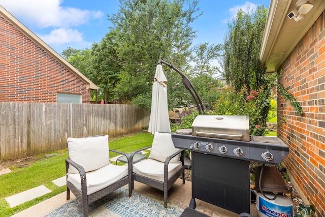 2600 Shiloh Rd, Denton, TX 76210 - view of patio / terrace featuring grilling area