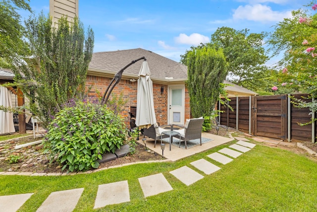 2600 Shiloh Rd, Denton, TX 76210 - view of yard featuring a patio area and a gate