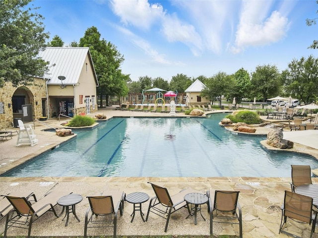 1517 Presley Way, Argyle, TX 76226 - community pool featuring a patio area
