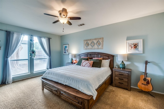 3209 Windridge Ln, Corinth, TX 76208 - carpeted bedroom with a ceiling fan and baseboards