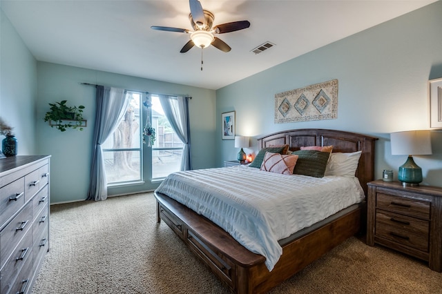 3209 Windridge Ln, Corinth, TX 76208 - bedroom featuring carpet floors and a ceiling fan