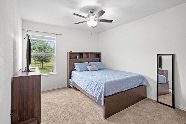 9200 S Field Ln, Arlington, TX 76002 - carpeted bedroom featuring baseboards and a ceiling fan