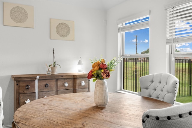 9200 S Field Ln, Arlington, TX 76002 - dining area featuring healthy amount of natural light and wood finished floors