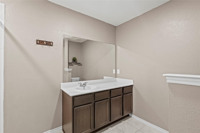 2300 Torch Lake Dr, Forney, TX 75126 - bathroom with vanity and tile patterned floors