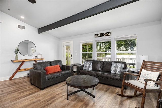 5986 Field Ct, Granbury, TX 76048 - living room with plenty of natural light, wood finished floors, recessed lighting, and ceiling fan
