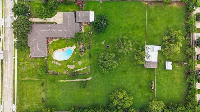 1615 Lopo Rd, Flower Mound, TX 75028 - aerial view of a pool area