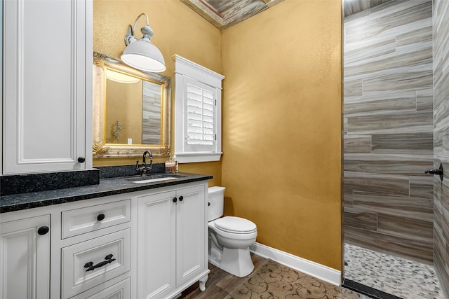 8029 N River Xing, China Spring, TX 76633 - full bathroom with tiled shower and vanity