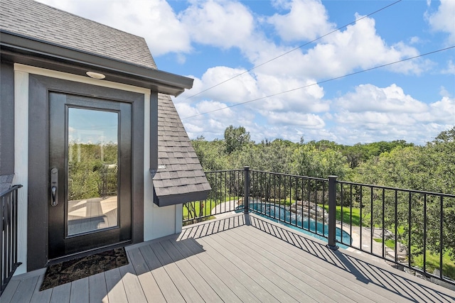 8029 N River Xing, China Spring, TX 76633 - view of wooden terrace