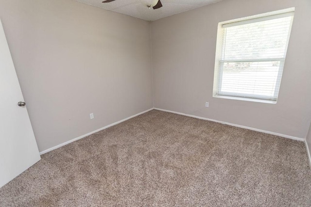 6908 Briardale Dr, North Richland Hills, TX 76182 - carpeted spare room featuring a ceiling fan and a textured ceiling