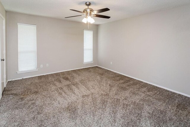 6908 Briardale Dr, North Richland Hills, TX 76182 - unfurnished room featuring carpet flooring, a ceiling fan, and a textured ceiling