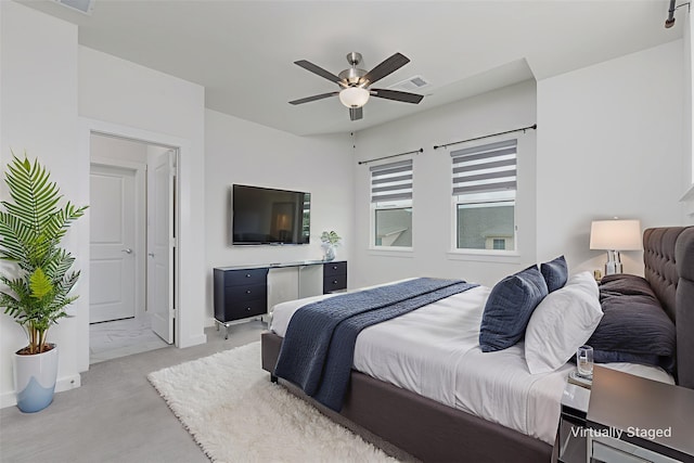 3811 Pine Leaf Ln, Prosper, TX 75078 - bedroom with ceiling fan and baseboards