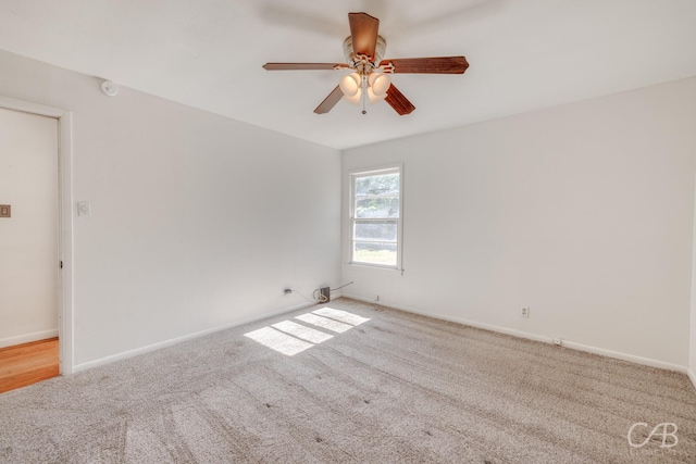 733 N Willis St, Abilene, TX 79603 - carpeted spare room featuring a ceiling fan and baseboards