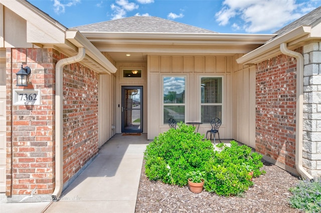 7362 Connor Rd, Abilene, TX 79602 - property entrance featuring brick siding and a shingled roof