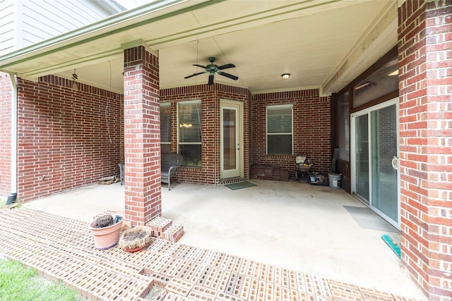 220 Justin Rd, Murphy, TX 75094 - view of patio featuring a ceiling fan