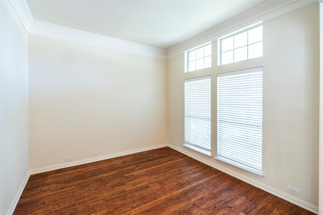 220 Justin Rd, Murphy, TX 75094 - spare room featuring dark wood-type flooring and ornamental molding
