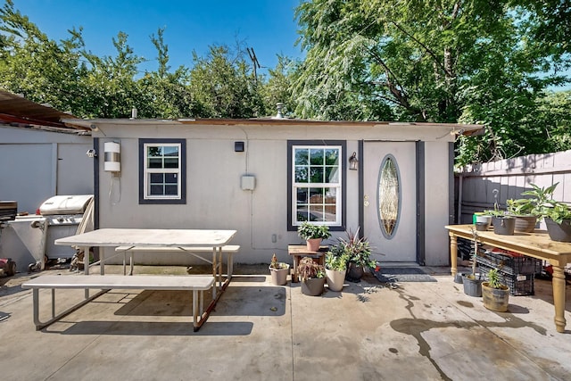 3832 Mount Ranier St, Dallas, TX 75211 - exterior space featuring a patio area and an outbuilding