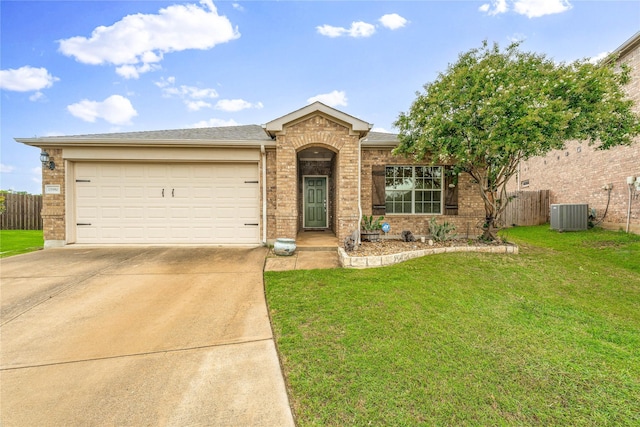15980 Avenel Way, Fort Worth, TX 76177 - view of front of home featuring concrete driveway, brick siding, and a garage