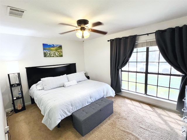 6828 Younger Dr, The Colony, TX 75056 - bedroom with carpet, multiple windows, and ceiling fan