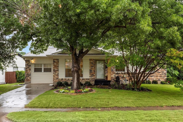 2207 English Dr, Garland, TX 75041 - view of front of property featuring brick siding, driveway, and a porch