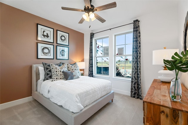 2420 Bernham Dr, Celina, TX 75009 - bedroom with light colored carpet and ceiling fan