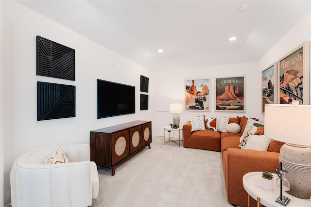 2420 Bernham Dr, Celina, TX 75009 - living room featuring carpet floors and recessed lighting