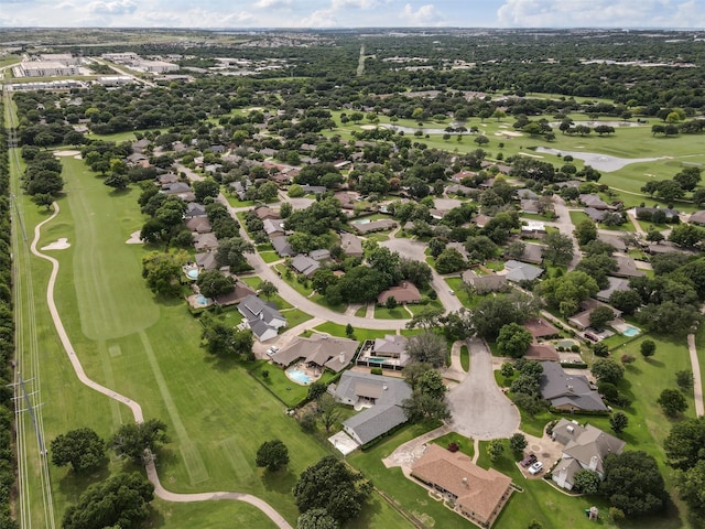 6805 Benito Ct, Fort Worth, TX 76126 - aerial overview of property's location featuring nearby suburban area and a local golf course
