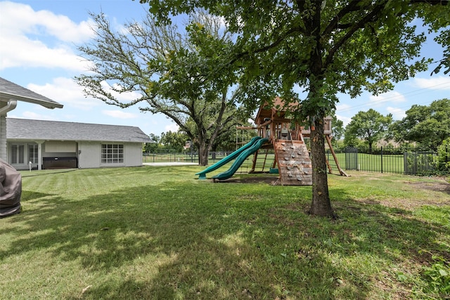 6805 Benito Ct, Fort Worth, TX 76126 - view of yard with a playground