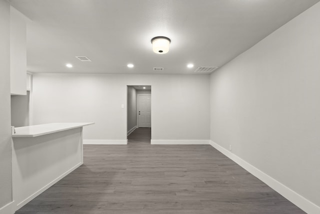 3624 Baylor St, Fort Worth, TX 76119 - unfurnished room featuring recessed lighting and dark wood-style floors