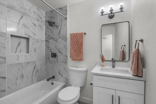 7302 Vista Cliff Dr, Fort Worth, TX 76179 - bathroom featuring vanity and shower / bath combination