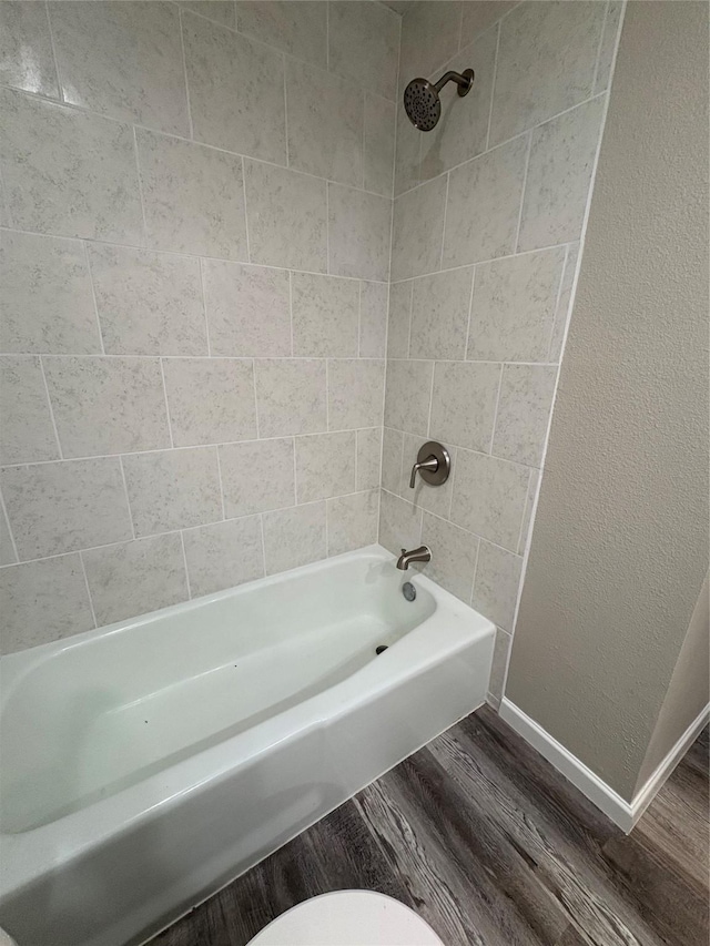 2209 Viewtop Ln Unit 2, Arlington, TX 76012 - bathroom with wood finished floors and tub / shower combination