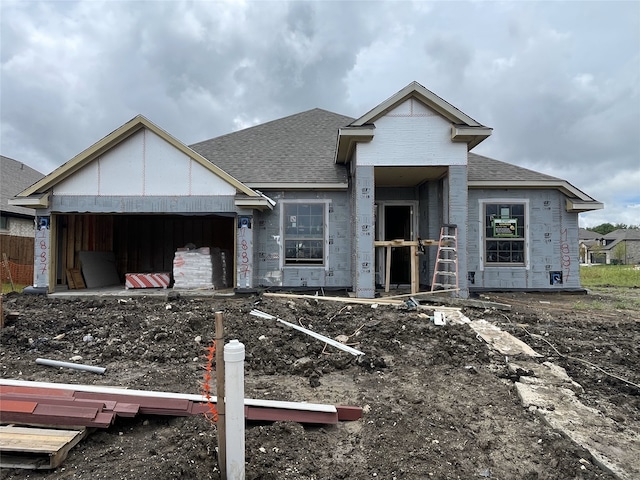 1887 Silver Birch Rd, Waxahachie, TX 75165 - property in mid-construction featuring a shingled roof and a garage