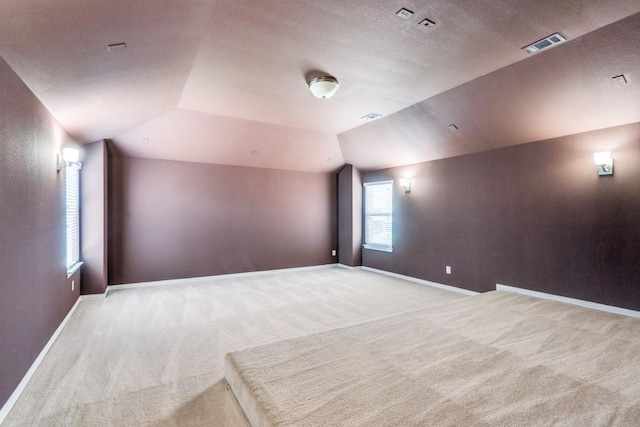 4517 Copeland Dr, Plano, TX 75024 - additional living space with light colored carpet and lofted ceiling
