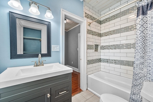 1301 W 2nd Ave, Corsicana, TX 75110 - full bathroom with shower / tub combo and vanity