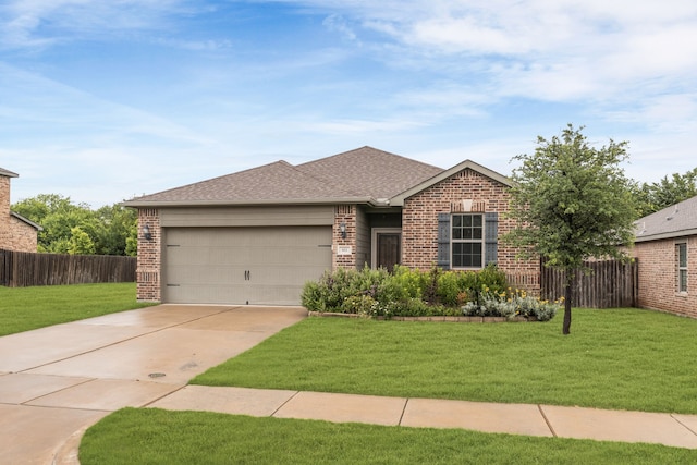 161 Collin St, Anna, TX 75409 - view of front facade featuring brick siding, an attached garage, concrete driveway, and a shingled roof
