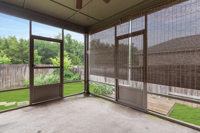 161 Collin St, Anna, TX 75409 - unfurnished sunroom with ceiling fan