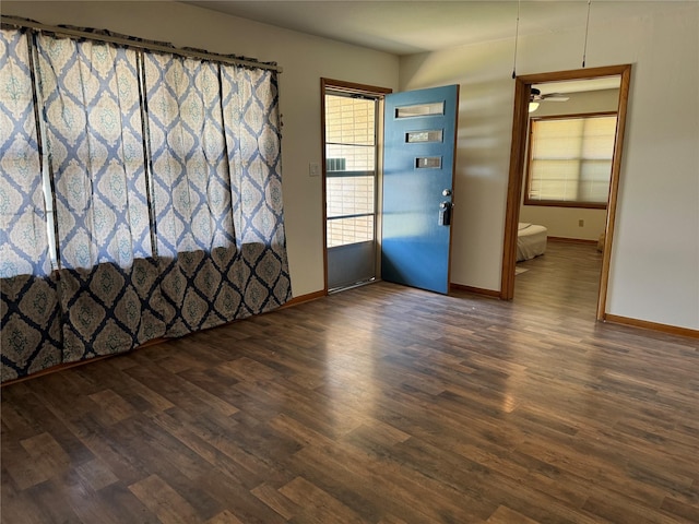 1402 Vine St, Bridgeport, TX 76426 - empty room with dark wood-type flooring