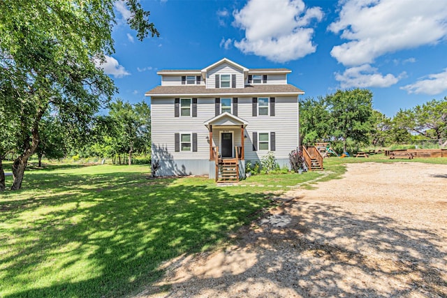 3135 Brazos River Dr, Granbury, TX 76048 - view of front of property with a front lawn