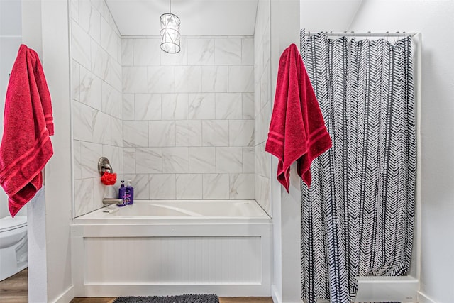 3135 Brazos River Dr, Granbury, TX 76048 - full bath with toilet and shower / bathtub combination with curtain