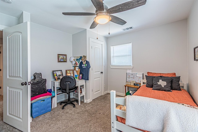 3135 Brazos River Dr, Granbury, TX 76048 - bedroom featuring carpet floors and ceiling fan